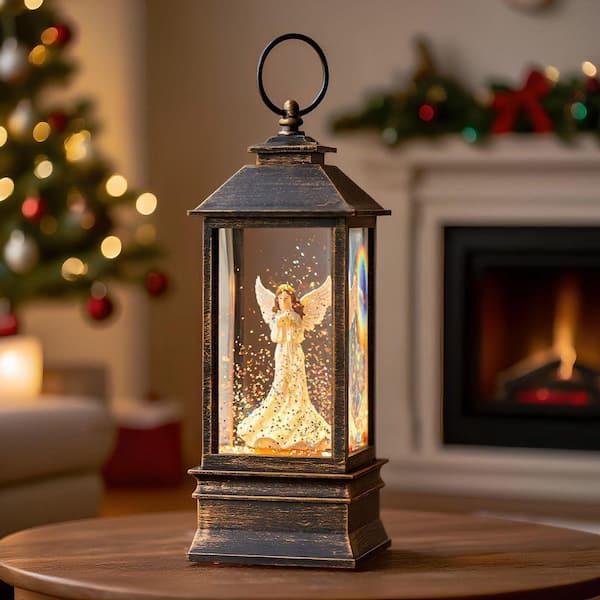 Angel Musical Snow Globe 10 in. x 5 in. Blacks Lantern TN0415