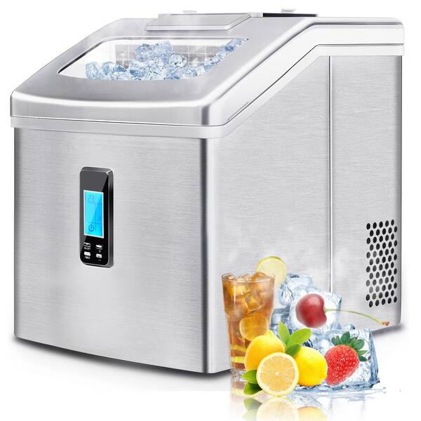 48 lbs. Portable Ice a Day Countertop Clear Ice Maker for Cocktails and