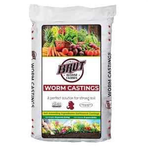 Brut All Natural Organic Worm Castings Soil Amendment, 30 lbs. Bag
