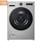 4.5 cu.ft. Ultra Large Front Load Washer with AIDD, TurboWash, Steam and WiFi Connectivity, Graphite Steel