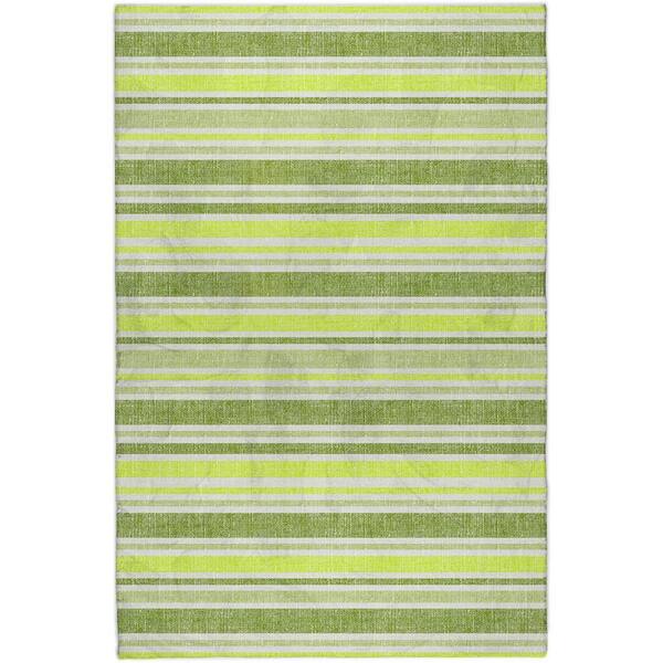 Dream Shag Premium Machine Washable Abstract ADS531 Fern 5 ft. x 7 ft. 6 in. Area Rug