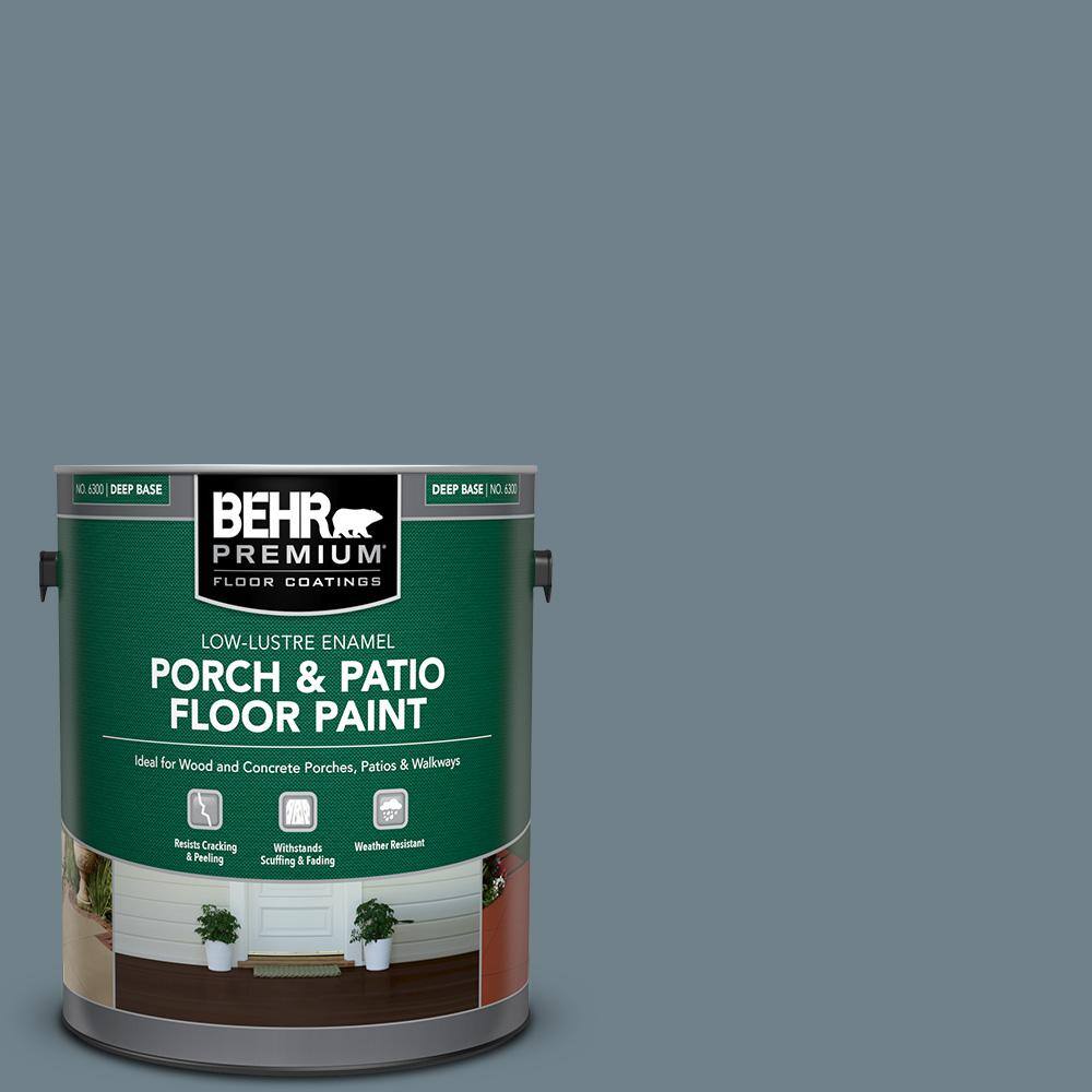 1 gal. #PPU13-04 Atlantic Shoreline Low-Lustre Enamel Interior/Exterior Porch and Patio Floor Paint price history on PriceWatchPro