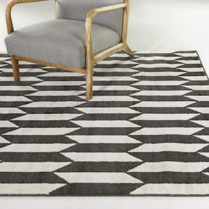 Judith Charcoal 5 ft. x 7 ft. Geometric Area Rug