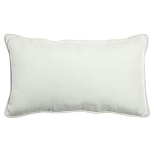 Oasis 24 in. Cloud White Indoor/Outdoor Lumbar Pillow