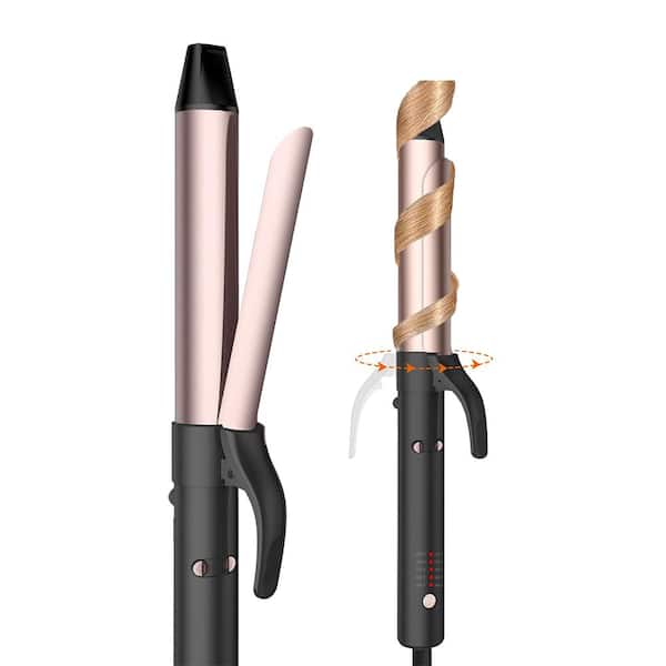 Aoibox Automatic 16.1 in. x 4.3 in. x 4.3 in. Personal Care Products Hair Care Rotating Curling Iron in Black