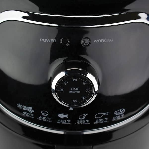 Brentwood Small 1400-Watt 4 qt. White Electric Digital Air Fryer with  Temperature Control 985117024M - The Home Depot