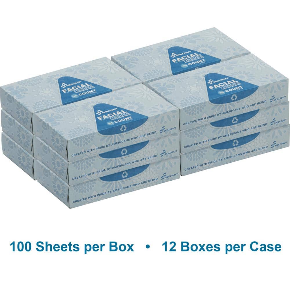 Soft 2-Ply Facial Tissue (100-Sheets per Flat Box, 12-Boxes per Pack) price history on PriceWatchPro