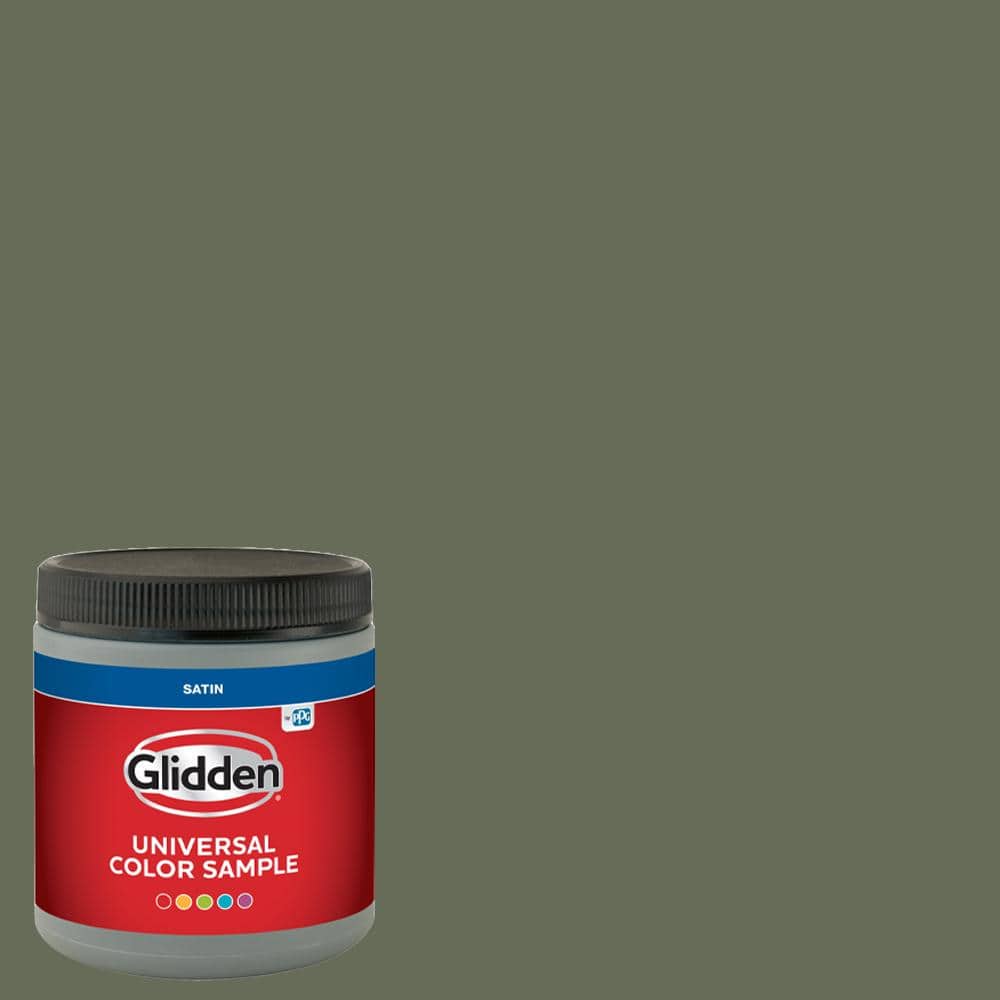 Glidden 8 oz. PPG11267 All About Olive Satin Interior Paint Sample