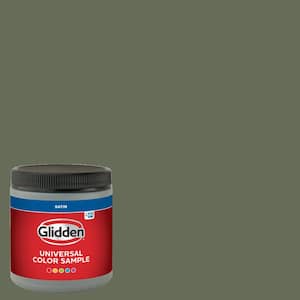 8 oz. PPG1126-7 All About Olive Satin Interior Paint Sample