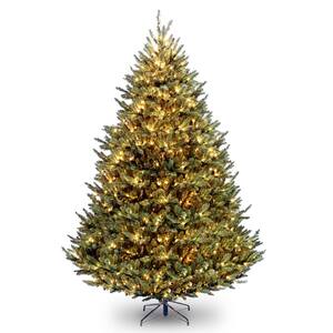 9 ft. Natural Fraser Medium Fir Hinged Tree with 1200 Clear Lights