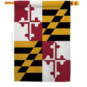 2.5 ft. x 4 ft. Polyester Maryland States 2-Sided House Flag Regional Decorative Horizontal Flags