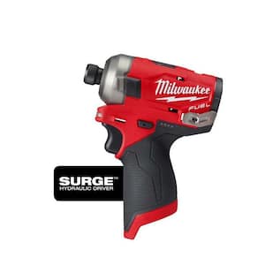 M12 FUEL SURGE 12V Lithium-Ion Brushless Cordless 1/4 in. Hex Impact Driver (Tool-Only)