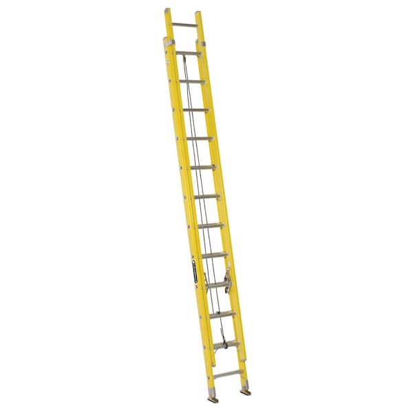 Louisville Ladder 24 ft. Fiberglass Extension Ladder with 250 lbs. Load Capacity Type I Duty Rating