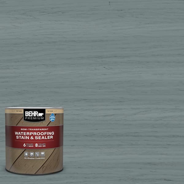 BEHR PREMIUM 1 qt. #ST-125 Stonehedge Semi-Transparent Waterproofing Exterior Wood Stain and Sealer