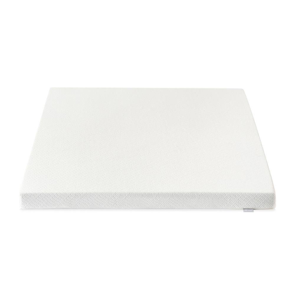 Twin 4" White Gel Memory Foam Mattress Topper
