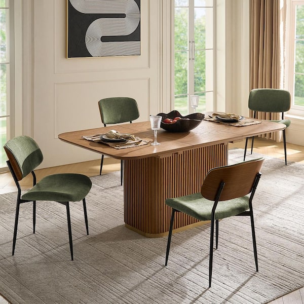 JAYDEN CREATION Cayetano Moss Modern Dinning Chair Set of 4 with