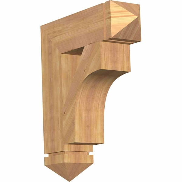 Ekena Millwork 5.5 in. x 26 in. x 22 in. Western Red Cedar Westlake Arts and Crafts Smooth Bracket