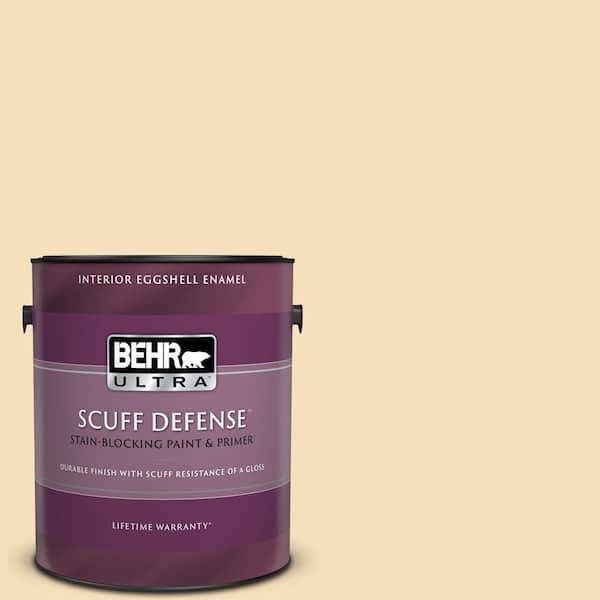 BEHR ULTRA 1 gal. #350E-3 Oklahoma Wheat Extra Durable Eggshell Enamel Interior Paint & Primer