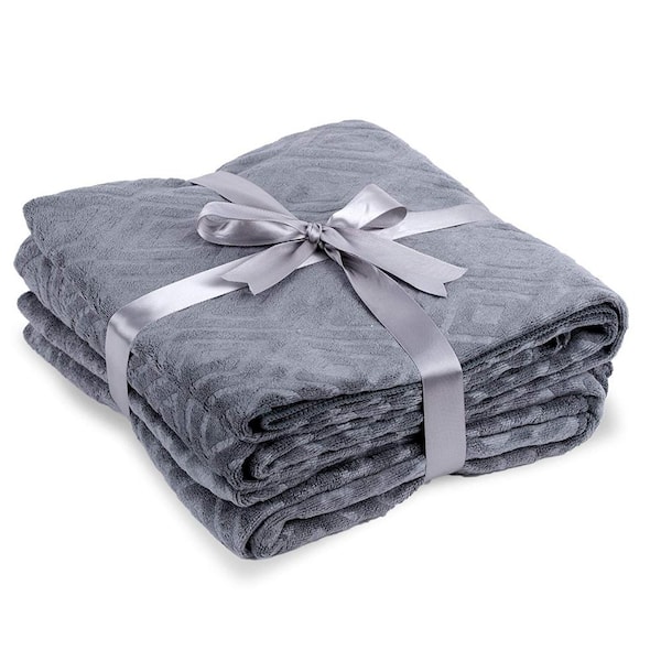 JML Gray Oversized Microfiber Bath Towel (Set of 2) 8Y0033-7 - The Home  Depot