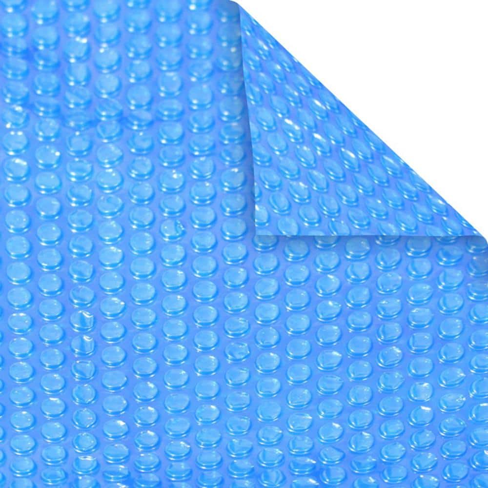 Heavy-Duty Blue Rectangular Solar Pool Cover, 16 x 32 ft