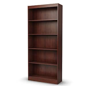Axess 5-Shelf Bookcase in Royal Cherry