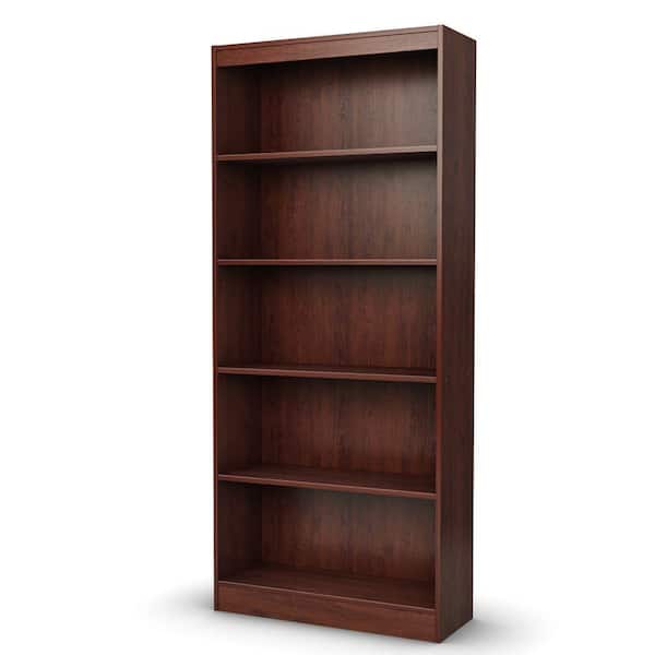 South Shore Axess 5-Shelf Bookcase in Royal Cherry
