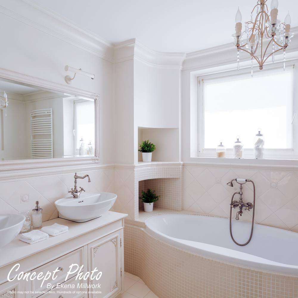 96-inch Unfinished PVC Crown Moulding for Floor