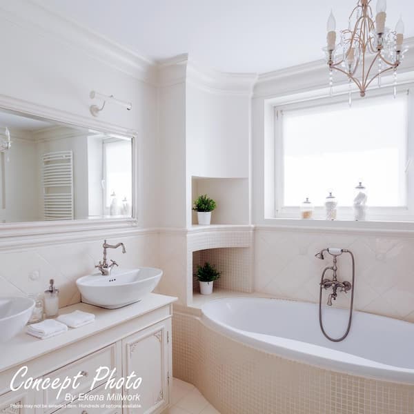 Organize Overflowing Bathroom Beauty Products with Crown Molding Shelves —  Kevin & Amanda