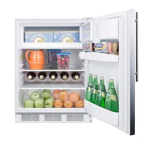 5.1 cu. ft. Mini Refrigerator with Freezer in Stainless Steel