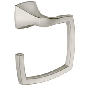 Voss Towel Ring in Brushed Nickel