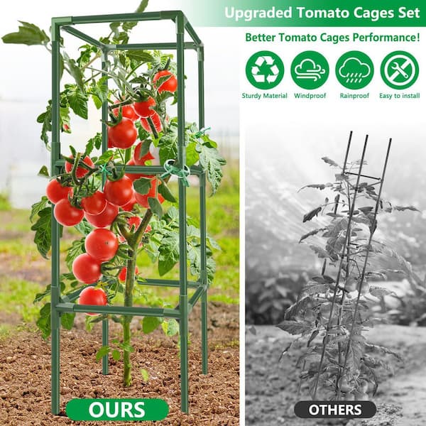 OGETFUUR 49 in. H Green Steel, Metal Coated Adjustable Modular