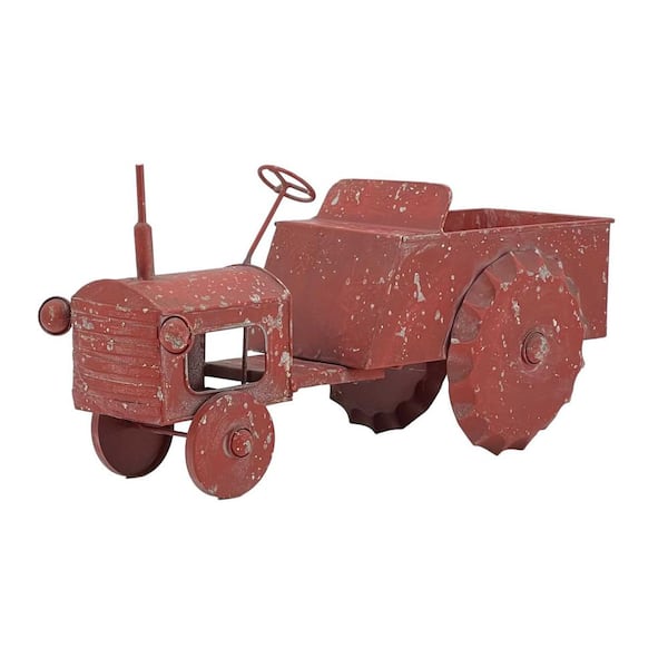 Old Metal Tractor FA10412RED - The Home Depot