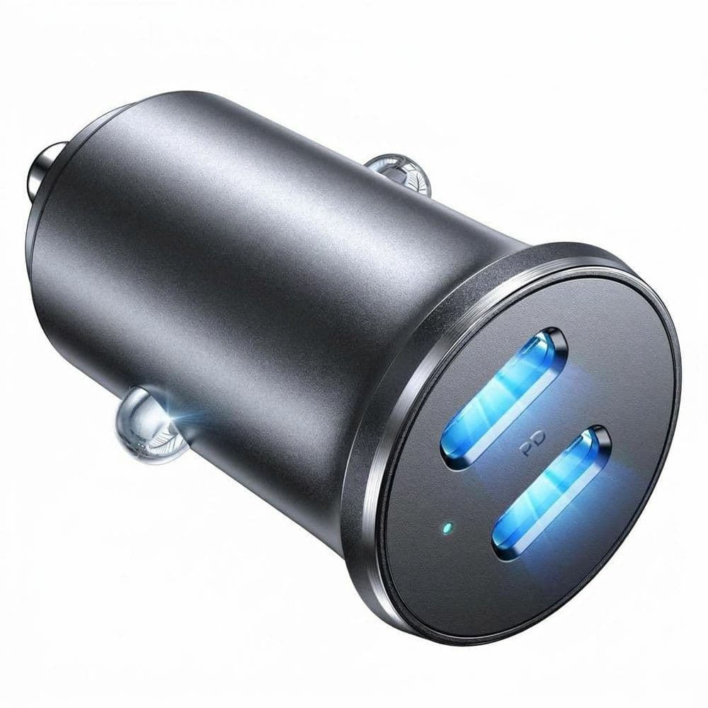90W USB C Car Charger Adapter Cigarette Lighter Fast Charge in Black for Phones Tablets Dual USB C Ports 1 Pack price history on PriceWatchPro