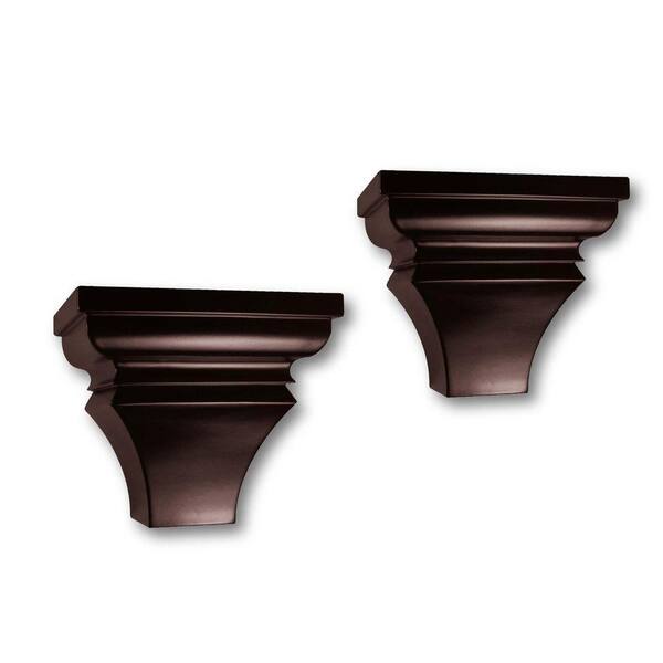 Lewis Hyman 6.5 in. x 5 in. Espresso Sconces (2-Pair)