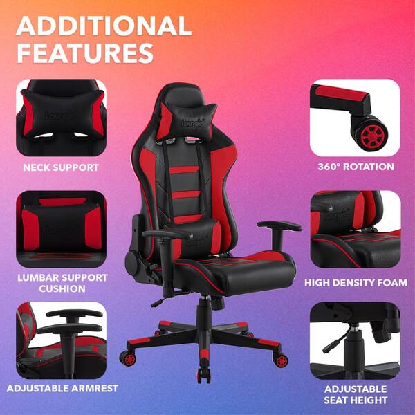 https://images.thdstatic.com/productImages/25629b13-0d6f-58d3-bf26-c40f2badf9a3/svn/red-loungie-gaming-chairs-oc355-10rd-hd-e1_600.jpg