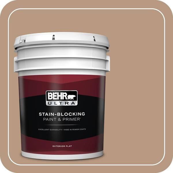 BEHR ULTRA 5 gal. #MQ2-41 Cavern Clay Flat Exterior Paint & Primer