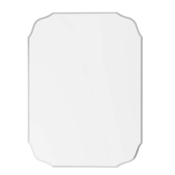 KOHROS Sierra 24 in. x 16 in. Venetian Oval Frameless Beveled Glass Vanity Mirror (Set of 2)