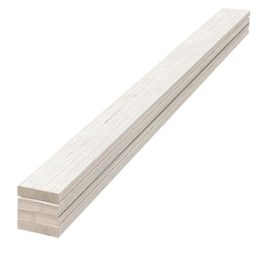 1 in. x 4 in. x 8 ft. Barn Wood White Pine Trim Board (4-Pack)