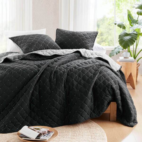 7 Piece King/Cal King Multicolor Comfortable Stripe Pattern and