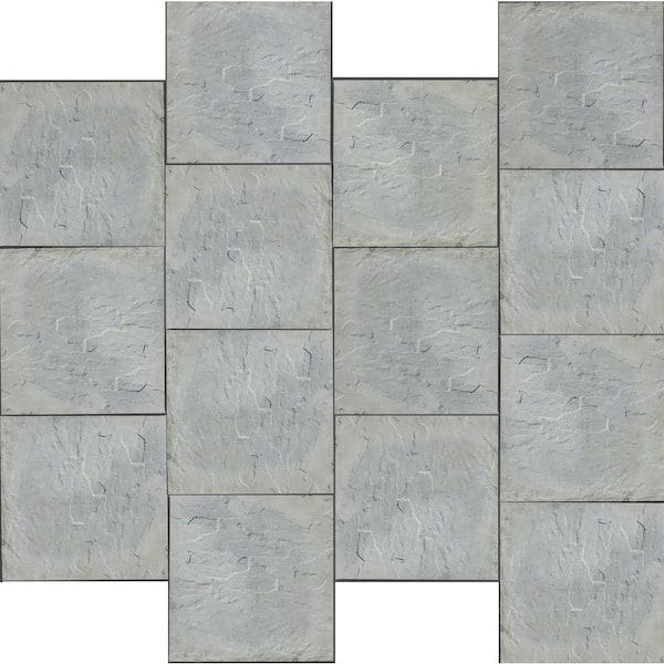 Gray Variegated Concrete Paver, 24×30 Patio Stone Weight