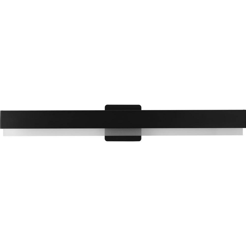 Matte Black 32" LED Linear Vanity Light with Acrylic Shade