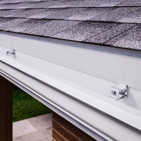 5 in. Aluminum Gutter Hanger with Screw (24-Pack)