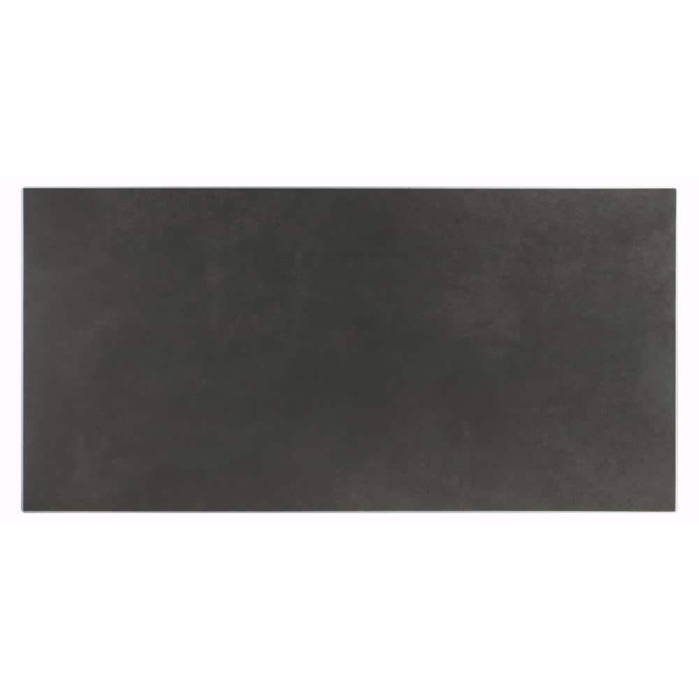 Matte Steel 12x24 Porcelain Tile with Pressed Edges