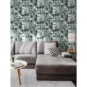 34.17 sq. ft. Arch Architectural Peel and Stick Wallpaper
