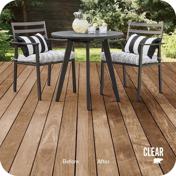 1 gal. Clear Transparent Waterproofing Exterior Wood Finish
