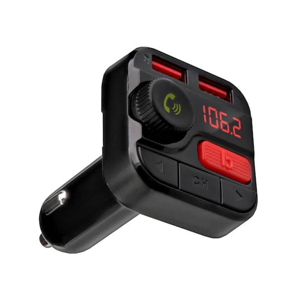 Monster Bluetooth FM Transmitter with 3.4 USB Charging Ports, Black MCC9-1032-BLK - The Home Depot