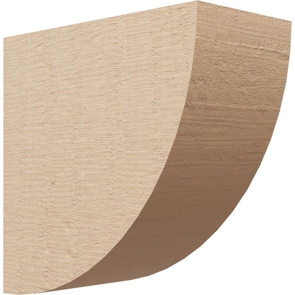 Ekena Millwork 5 in. x 10 in. x 10 in. Series 1 Classic Durham Rough Cedar Woodgrain Timberthane Polyurethane Corbel, Primed Tan