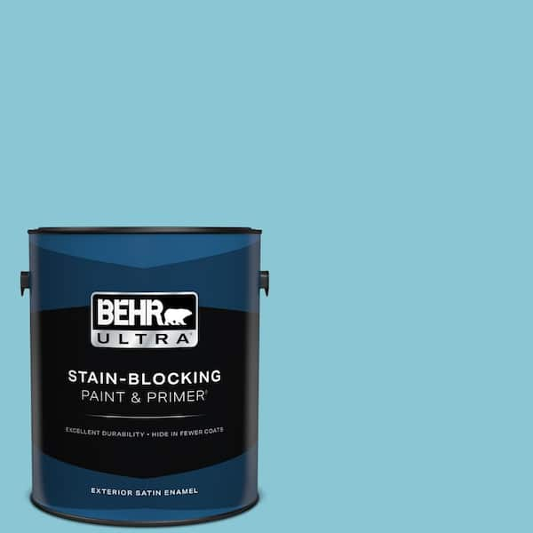 BEHR ULTRA 1 gal. #530D-4 Maiden Voyage Satin Enamel Exterior Paint & Primer