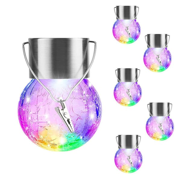 garden party solar hanging glass globe