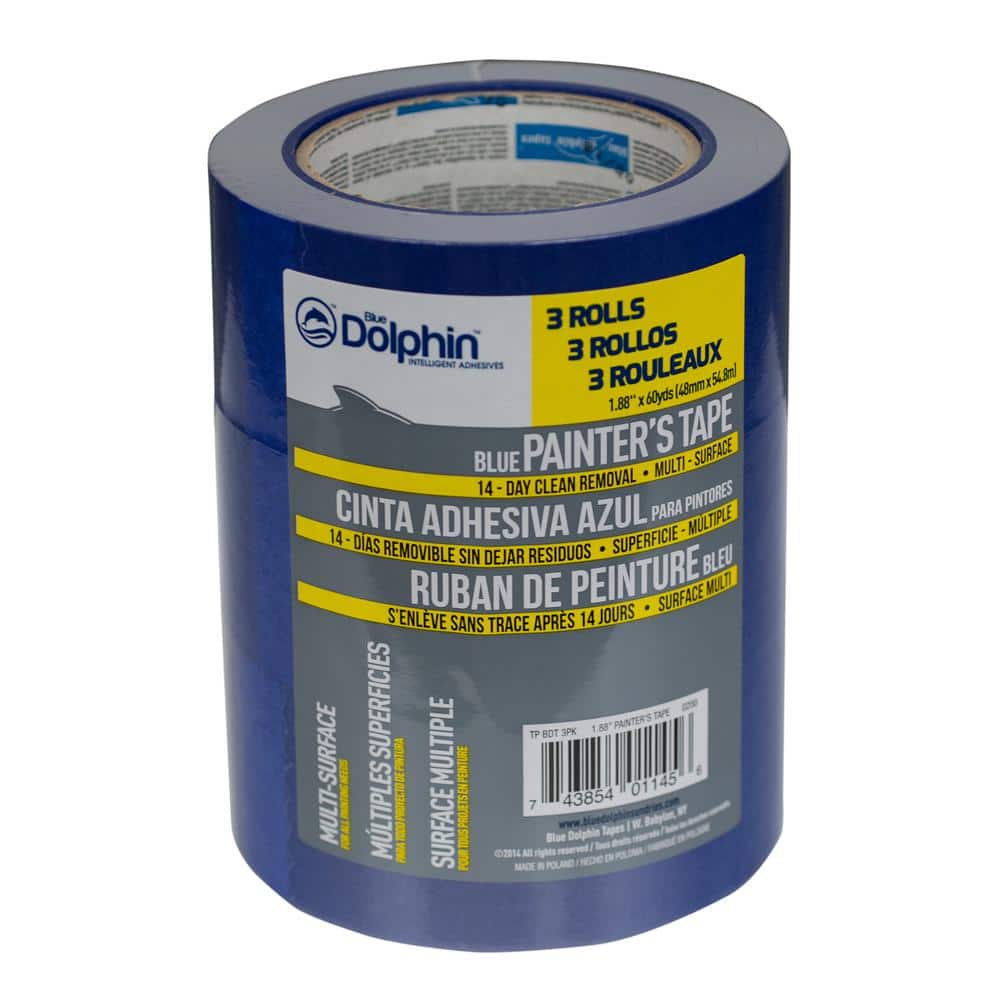 Linzer 1.88 in. x 60 yd. Blue Painter's Tape (3-Pack)